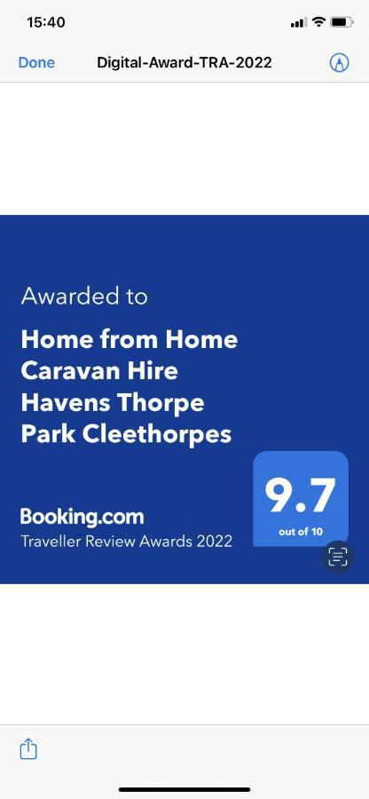 Home From Home Caravan Hire Havens Thorpe Park Cleethorpes Exterior photo